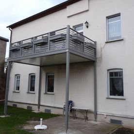 Balkonanbau Halle Aluminium